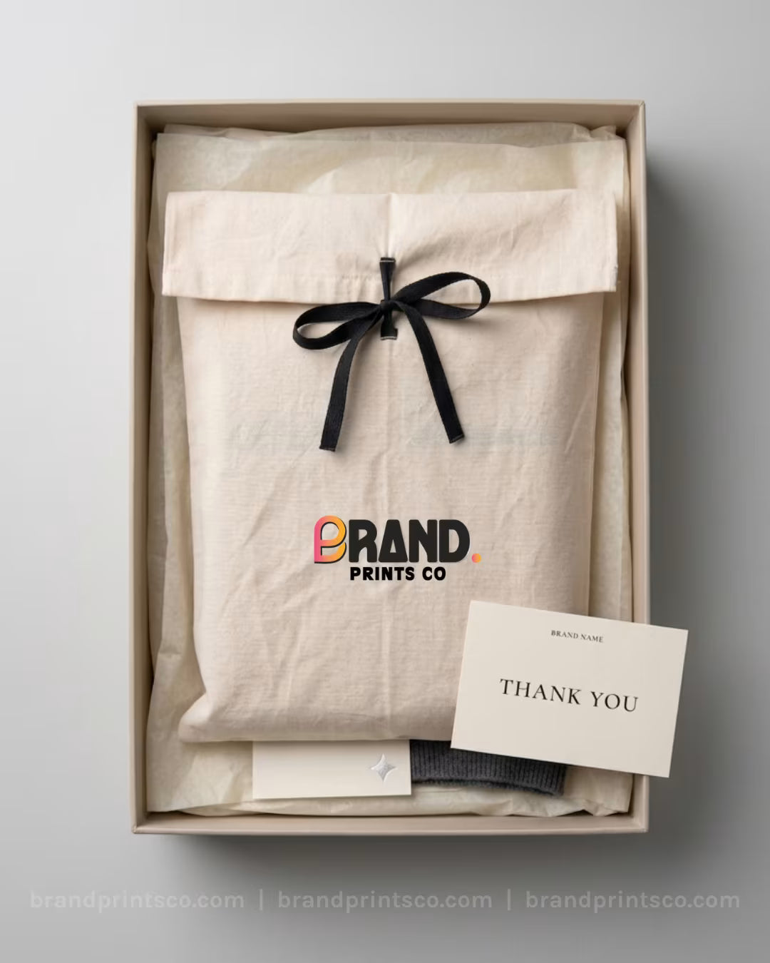 Custom Cotton Garment Envelope Bag(130 GSM, 100% Cotton)