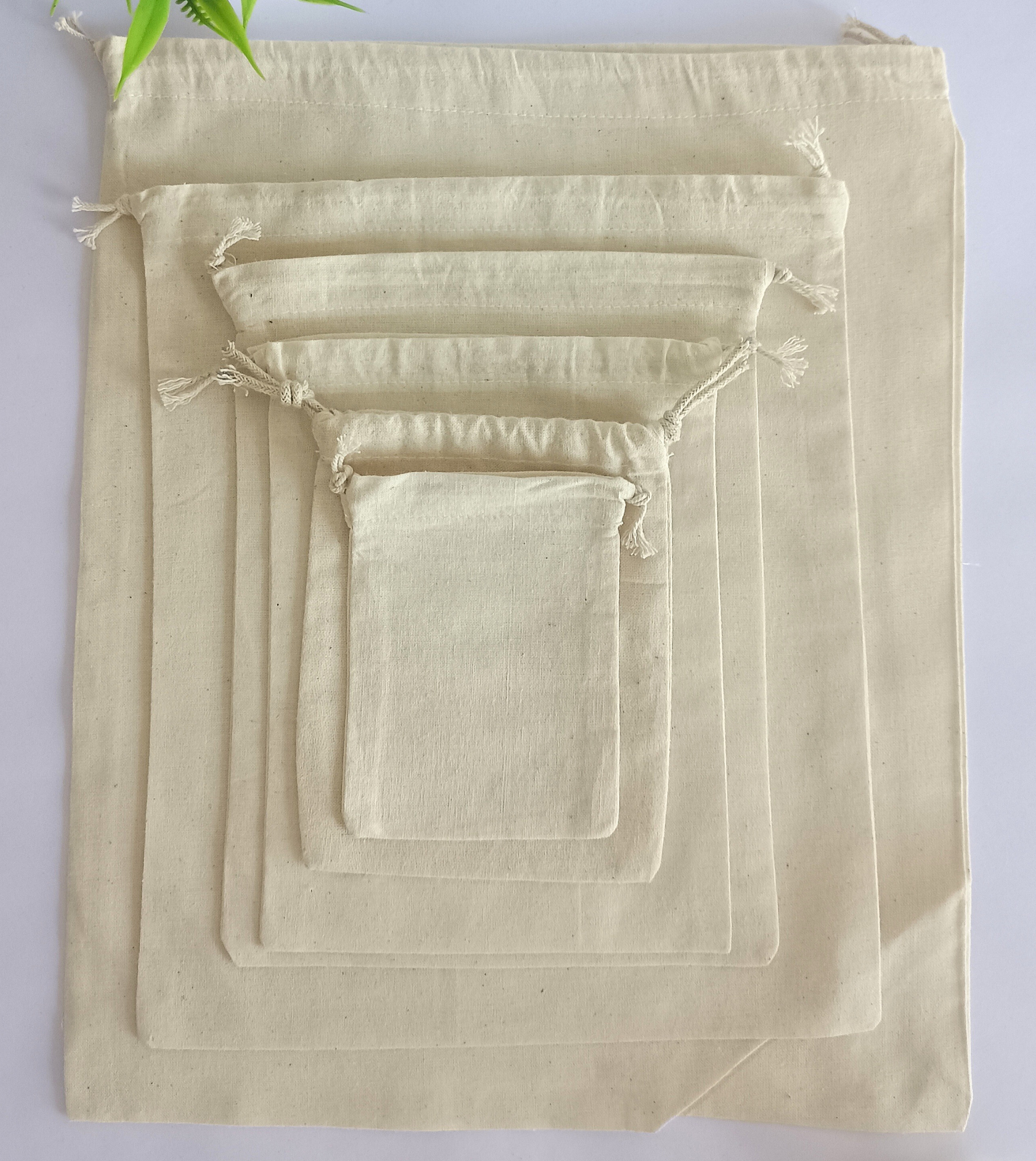 Custom Cotton Drawstring Pouches