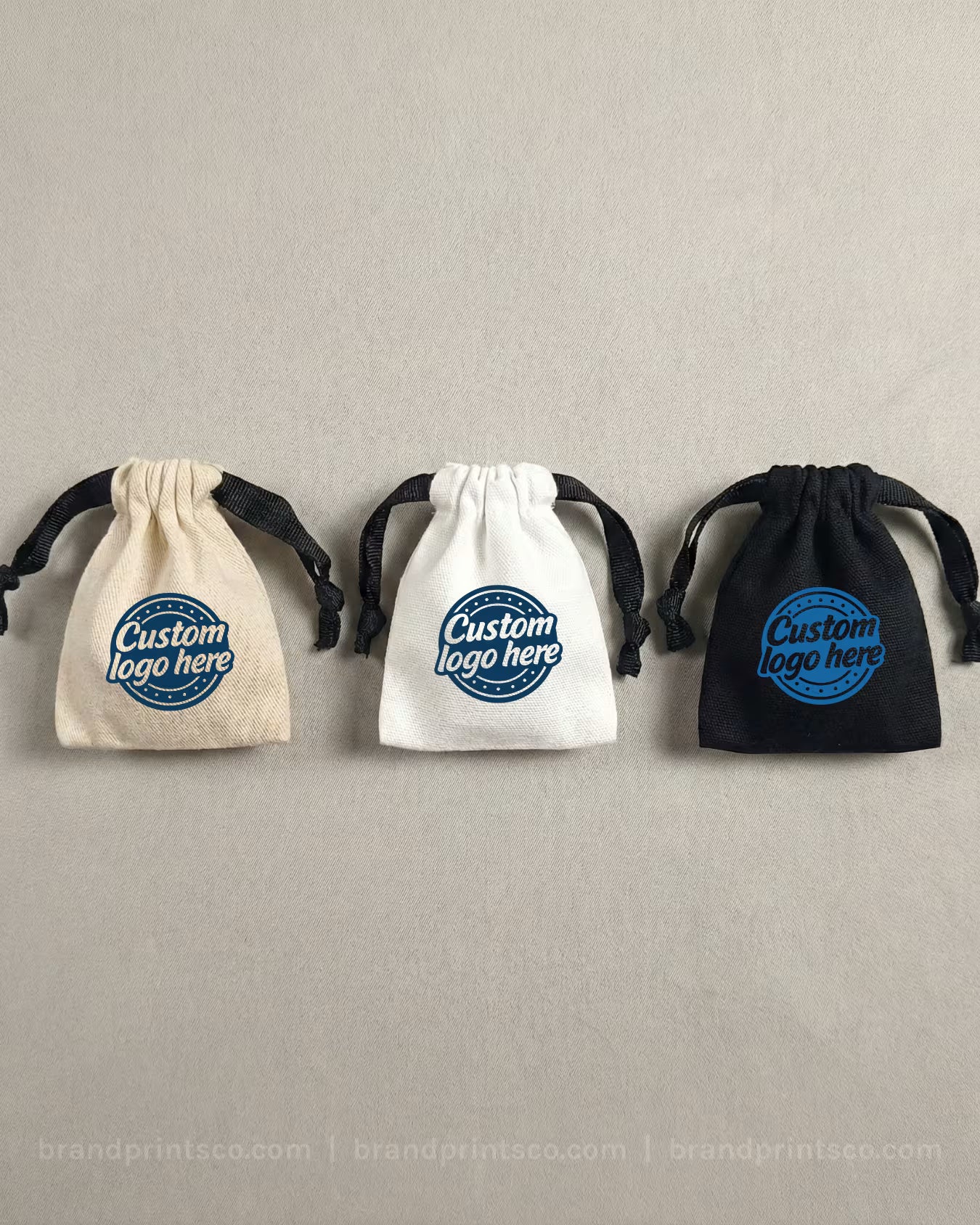 Custom Canvas Drawstring Pouch