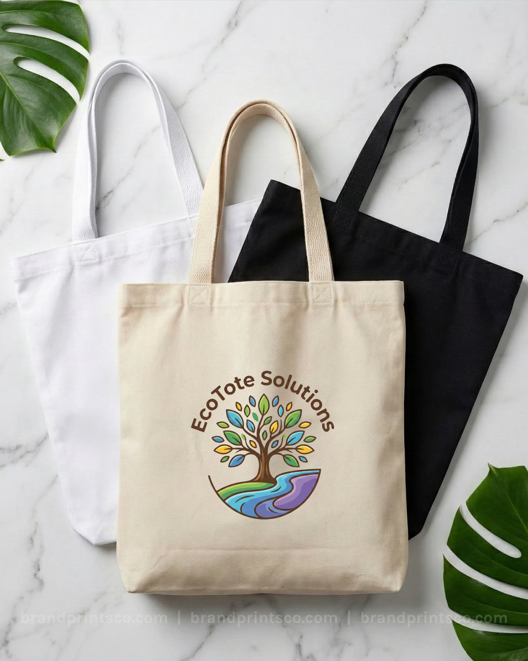 Custom Cotton Canvas Tote Bags(220 GSM) - MOQ 50 | Multi-Color Printing