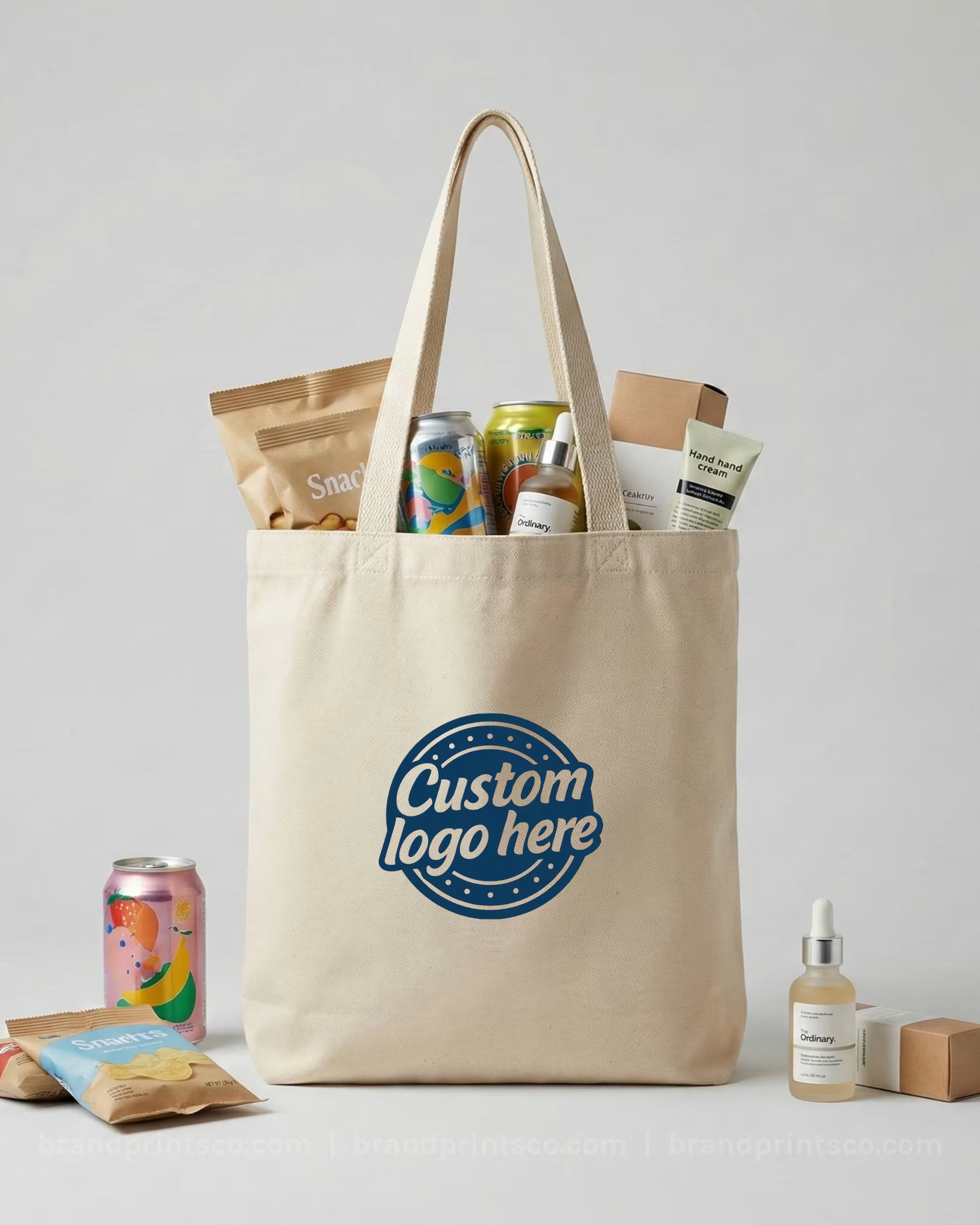 Custom Cotton Canvas Tote Bags(220 GSM) - MOQ 50 | Multi-Color Printing