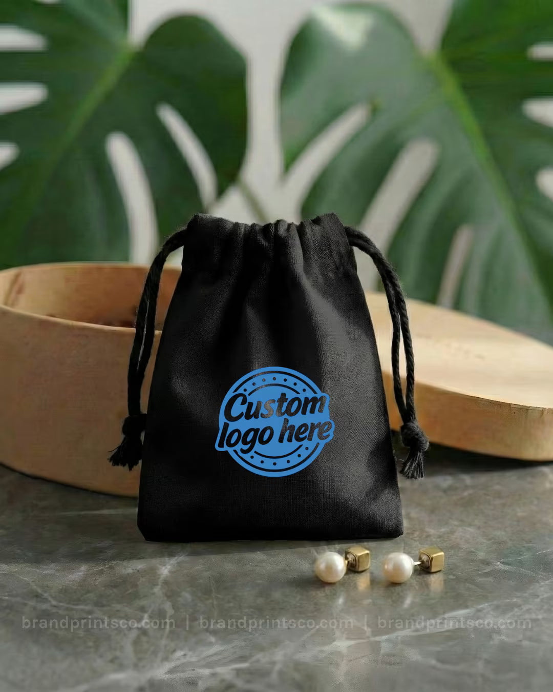 Custom Cotton Drawstring Pouches - Personalized Printed Fabric Bags for ...