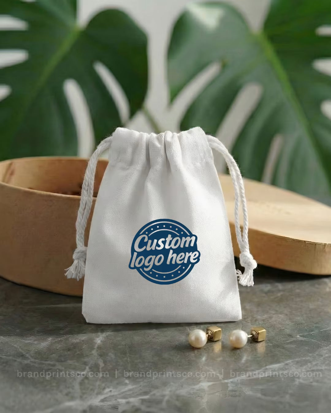 Custom Cotton Drawstring Pouches